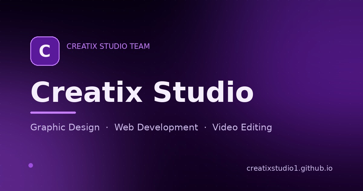 Creatix Studio | Team official website